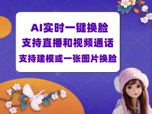 AI实时一键换脸,支持多数直播和视频通话平台,支持建模或者一张图片换脸-米壳黑科技